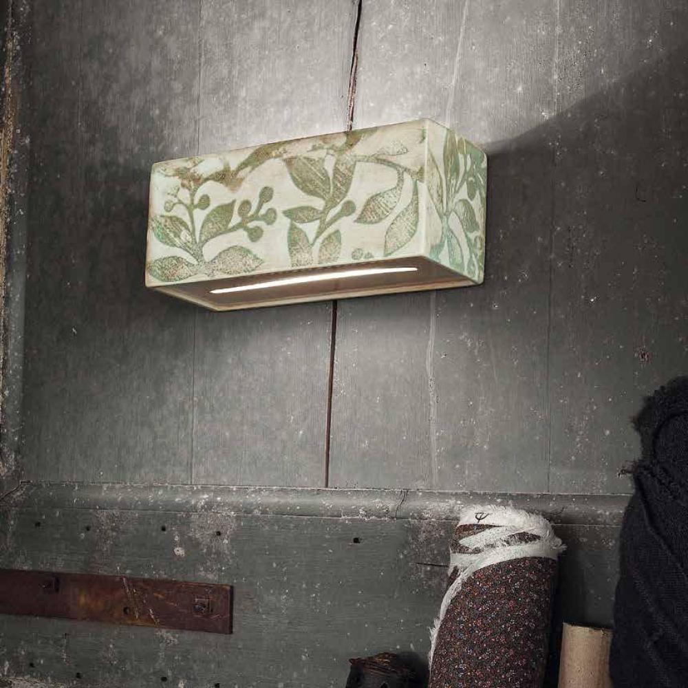 dekor fali lampa rusztikus vintage klasszikus kezzel fesetett surlofeny lampak nappali haloszoba folyoso furdoszoba zold mintas olasz toszkan lameridiana.jpg